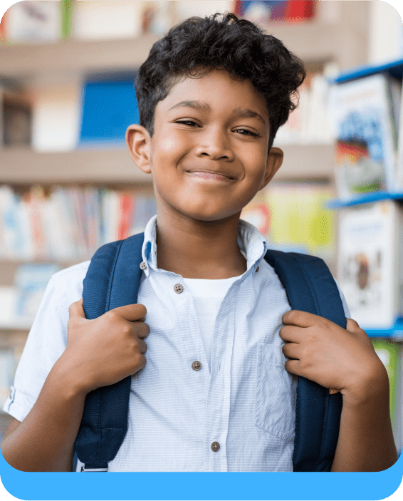 Student with Backpack